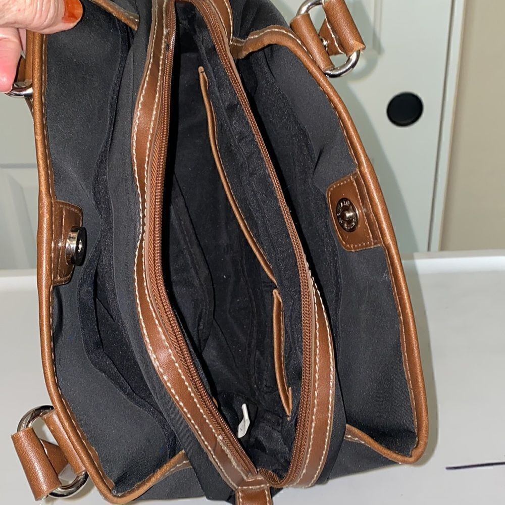 Chaps Canvas Hobo Satchel Bag - Picture 11 of 13
